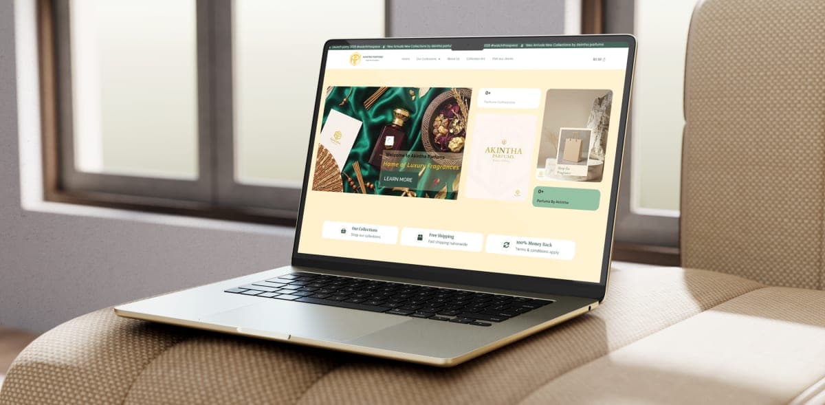 Akintha Parfums curated fragrance collection browsing page