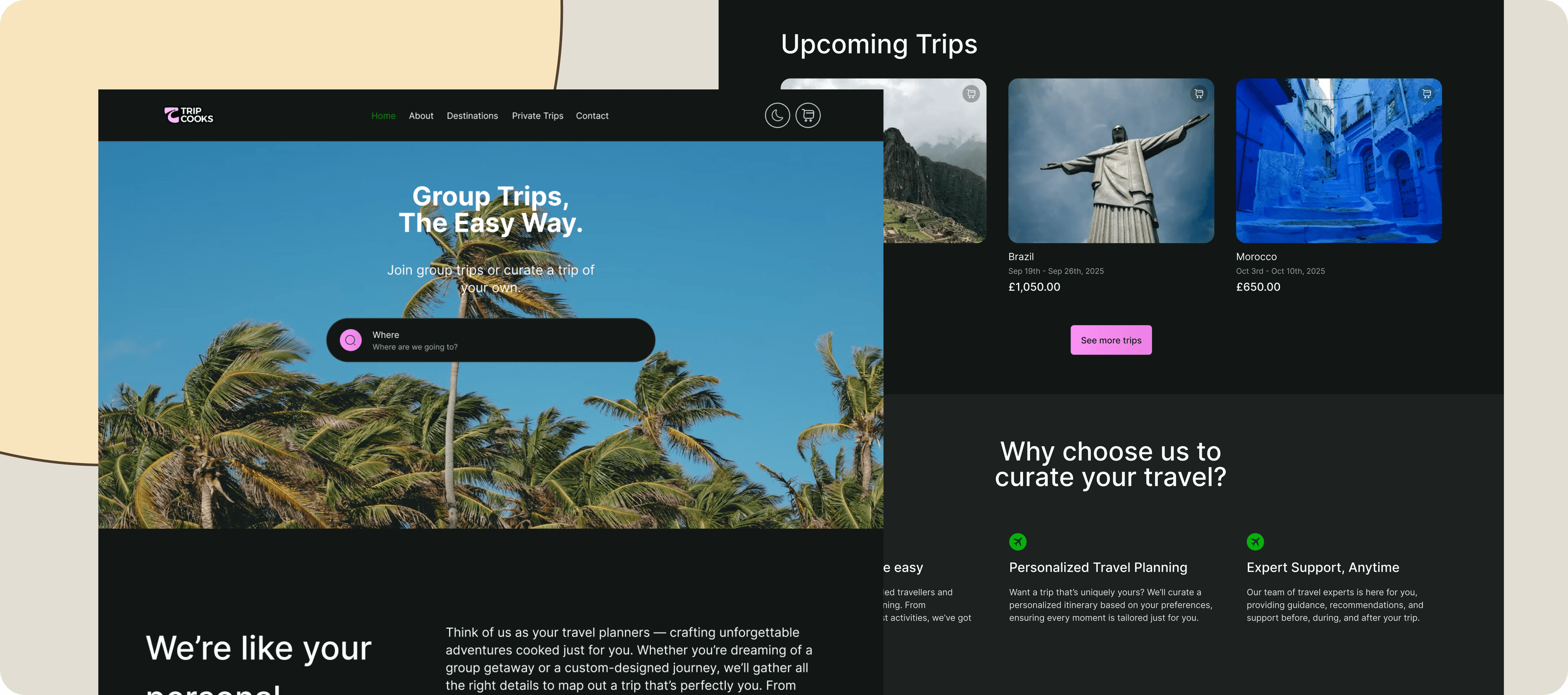 Team working on creative design
