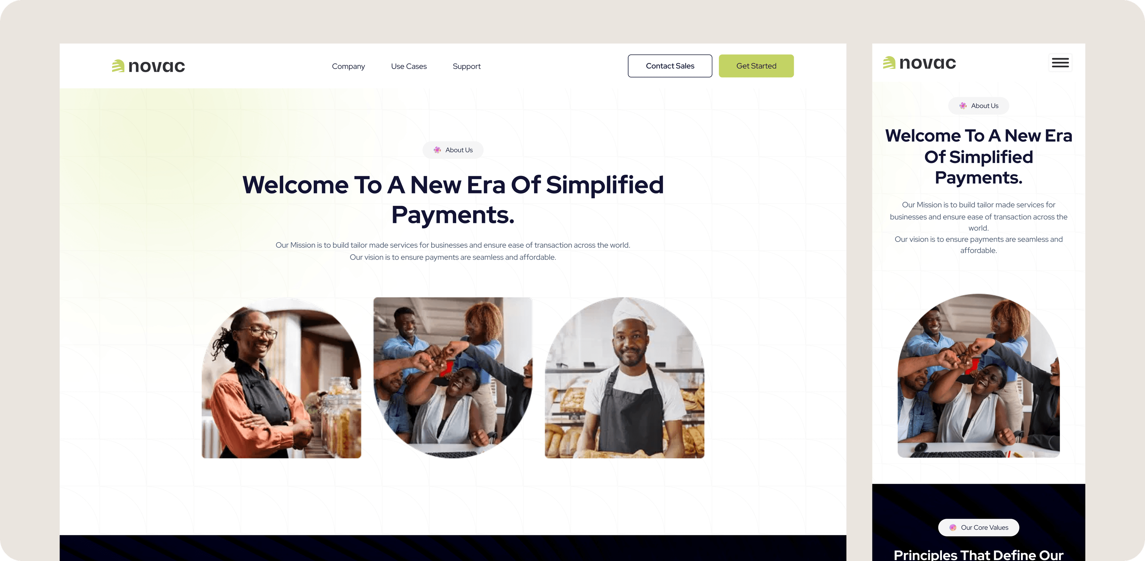 Team working on creative design
