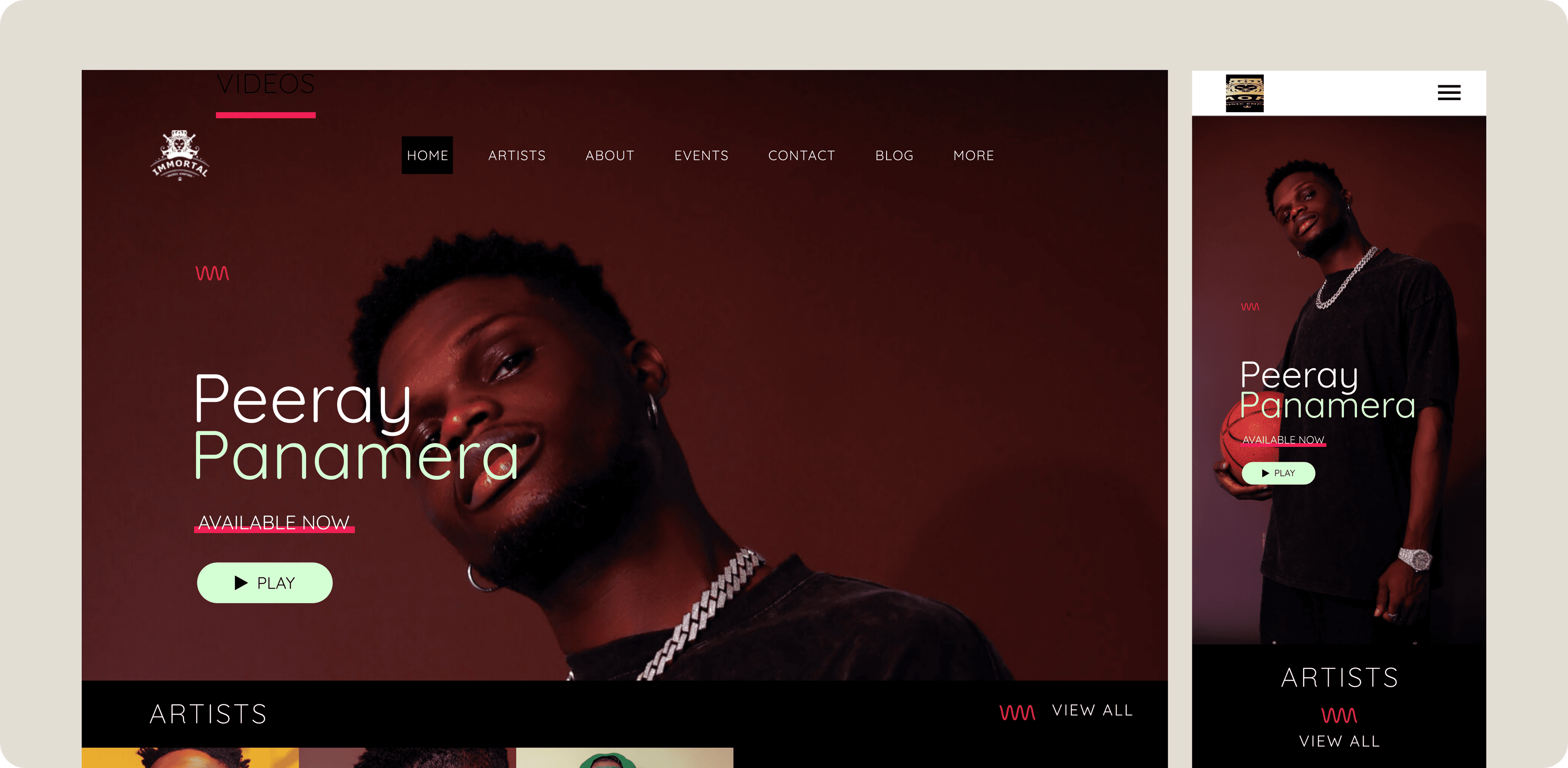 Team working on creative design