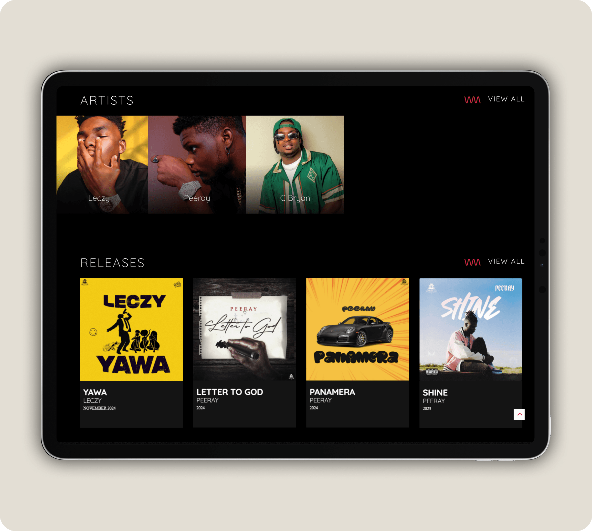 Team working on creative design