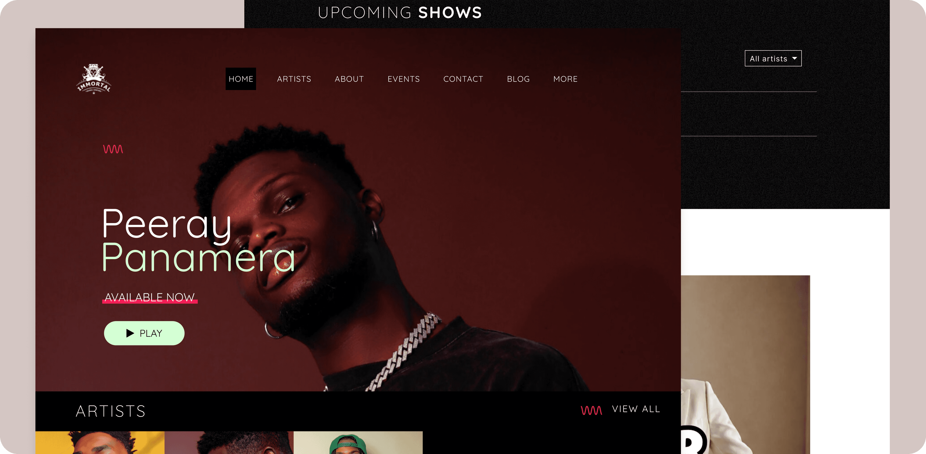 Team working on creative design