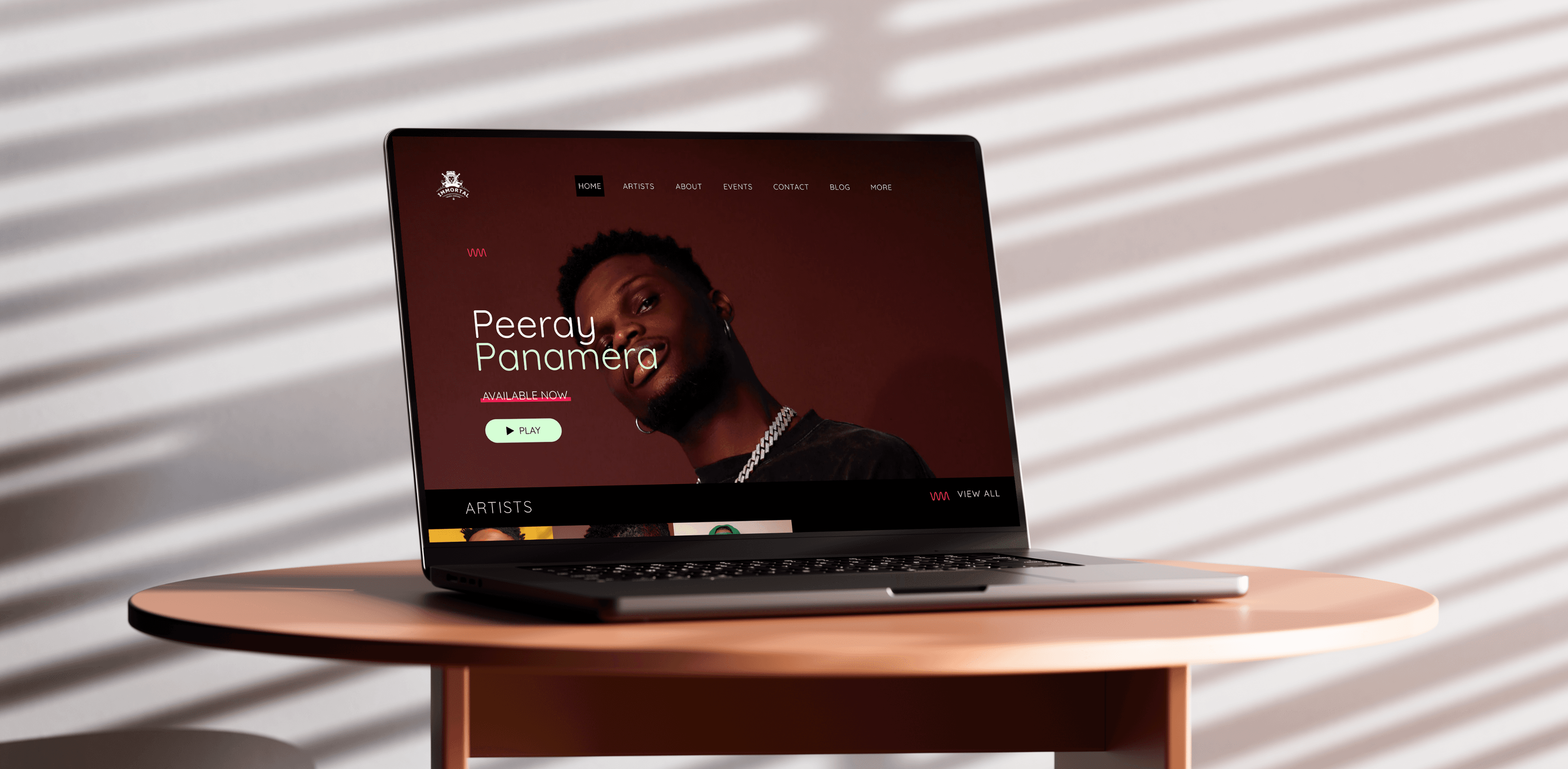 Team working on creative design