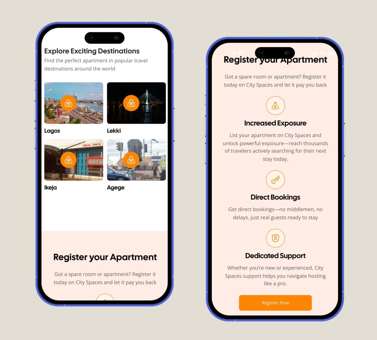 CitySpace direct booking workflow