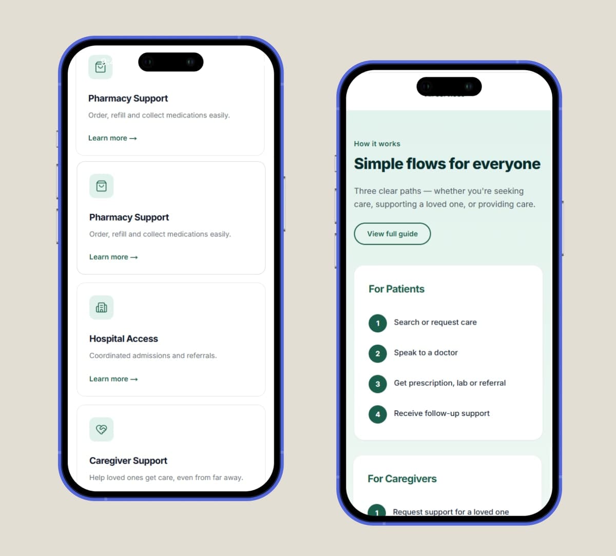 Doctor Lara doctor search and booking flow