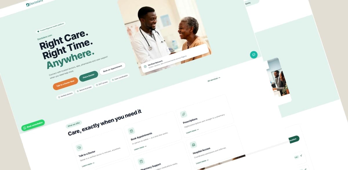 Doctor Lara final healthcare platform showcase