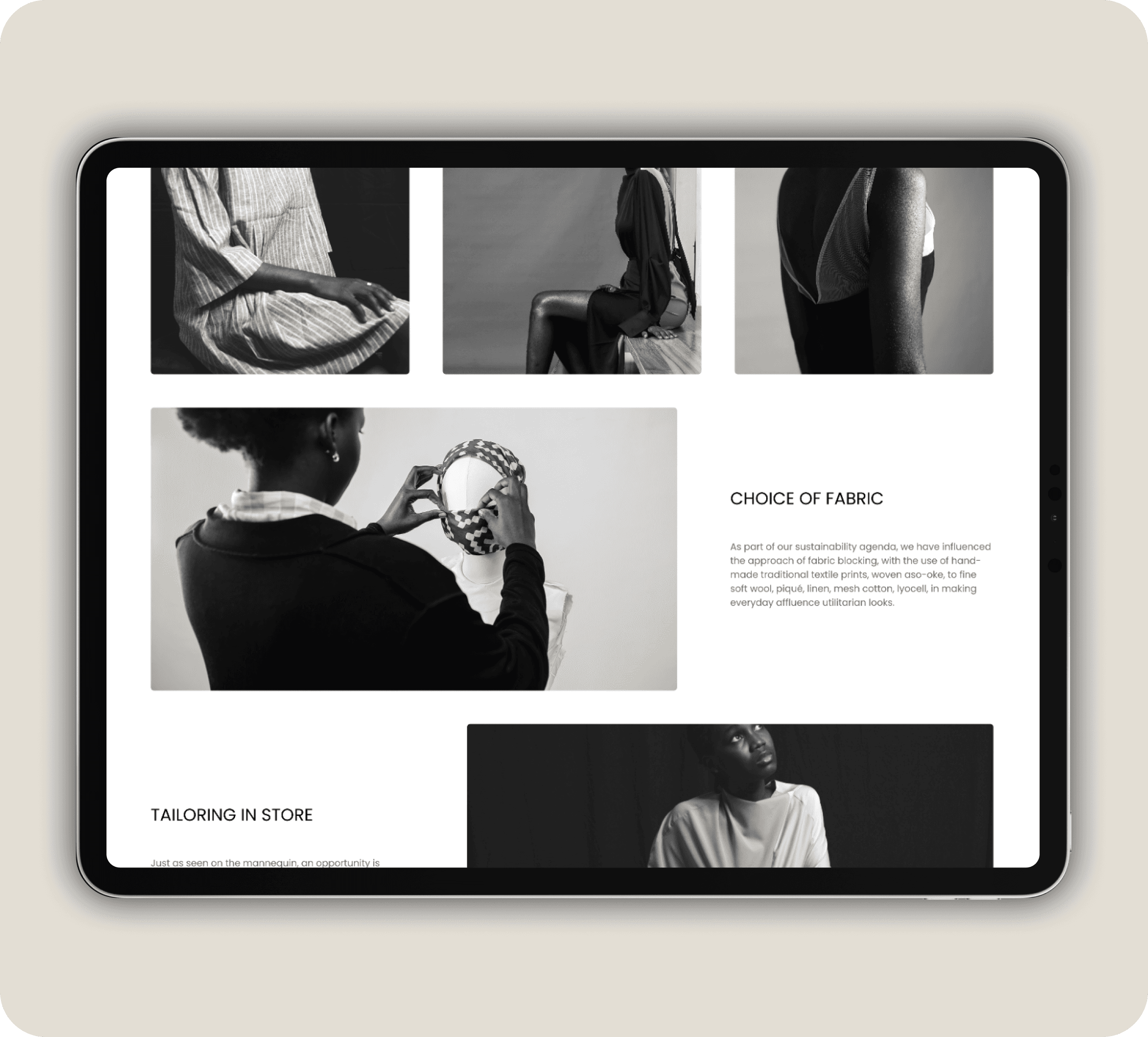 Team working on creative design